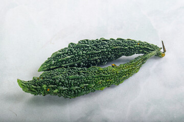 Raw green exotic Bitter melon