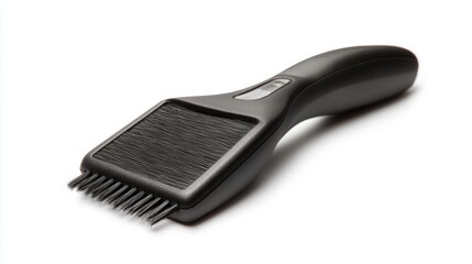 Obraz premium This image features a sleek black hair comb designed for efficient detangling. Perfect for daily grooming and styling needs. A must-have for your beauty toolkit. Generative AI