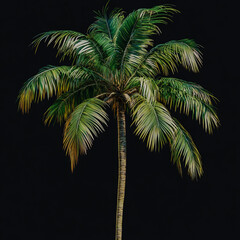 A Green coconut tree