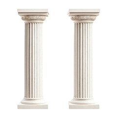 Classic Roman-style columns in white stone
