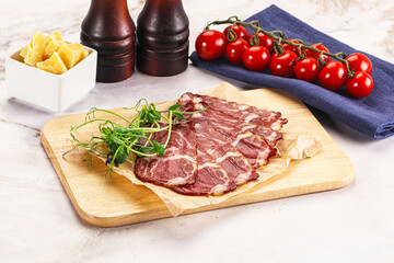 Italian pork sausage - prosciutto crudo