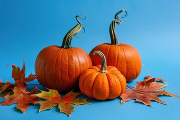 Thanksgiving - Pumpkins On Rustic Table With Candles And String Lights