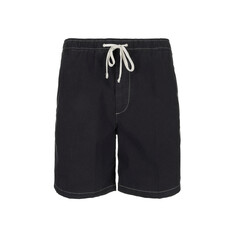 Black men's shorts with laces isolated on white background