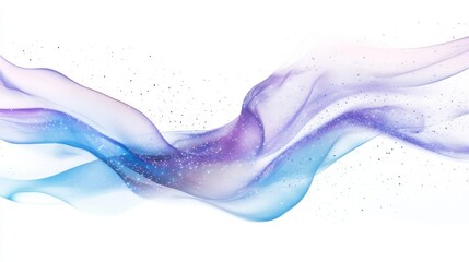Abstract wave design in blue and purple hues with subtle shimmering glitter