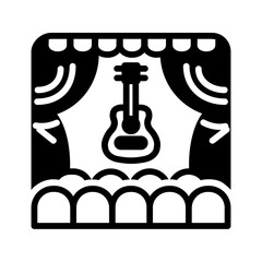 Vector black icon for Performance