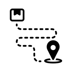 Vector black icon for Track