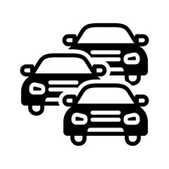 Vector black icon for Cars