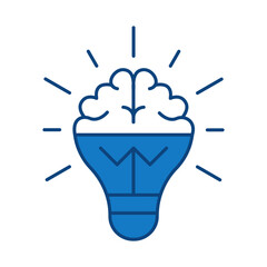 Data Analysis Blue Line Icon. Database Big Data Analytics Server Infographic Pictograms Security Digitalization Processing Editable Stroke Vector Icon