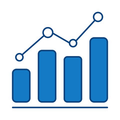 Data Analysis Blue Line Icon. Database Big Data Analytics Server Infographic Pictograms Security Digitalization Processing Editable Stroke Vector Icon
