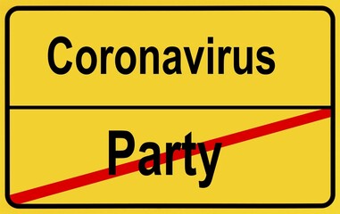 Symbol picture Party, Coronavirus, Sars-CoV-2, Covid-19, Germany, Europe