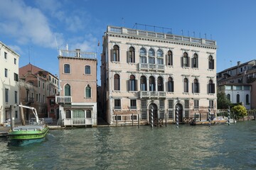 Fototapeta premium Palazzo Correr Contarini Zorzi, Grand Canal, Cannaregio, Venice, Veneto, Italy, Europe