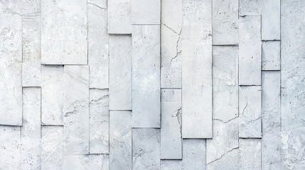 Modern White Concrete Wall with Textured Geometric Design