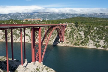 Bridge of Maslenica, Most Maslenica, Dalmatia, Croatia, Europe