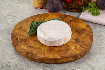 Gourmet round creamy Camembert cheese