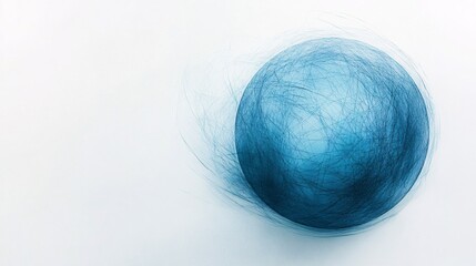 Abstract digital globe with intricate global network lines, white background, futuristic technology and internet concept, clean and minimalistic.