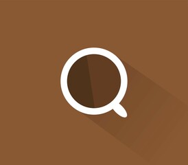 Coffee icon illustrated in vector on white background