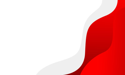 Red and white abstract background with fluid wave shapes. Modern dynamic wallpaper. Template banner background for sales, business, ads, events, web, pages, and others