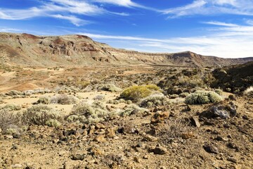 Caldera of the volcano Pico del Teide, Tenerife, Canary Islands, Spain, Europe