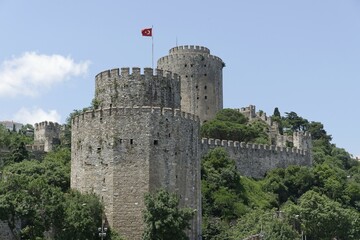 Rumeli, Rumelian fortress on the banks of the Bosphorus, built by the Ottoman Sultan Mehmed II,...