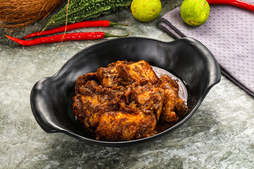 Indian cuisine - Vindaloo fish with spices