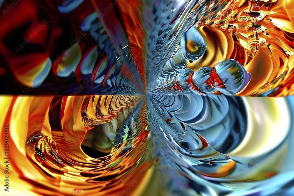 Aufkleber ai generated sequence of photos transitioning through a range of digital distortions symbolizing the