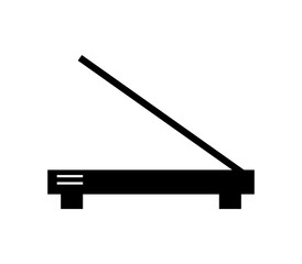 Scanner icon illustrated in vector on white background