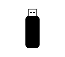Usb drive icon illustrated in vector on white background