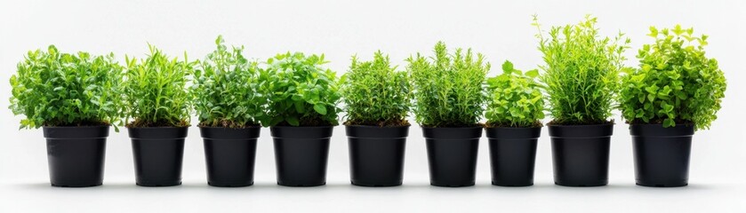 Fototapeta premium Observe a group of thriving plants flourishing within a balanced ecosystem showcasing the vital role of natural transpiration in plant growth and overall health This image depicts a healthy and