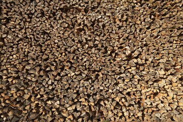 Stacked firewood, Bavaria, Germany, Europe