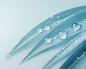 Refreshing Water Droplets on Leaves Witnessing the Natural Transpiration Process in Action See how water, a vital element for life, beads and forms on leaves through natural transpiration, a