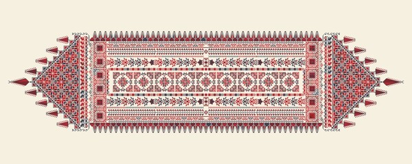 Tatreez, decorative Palestinian embroidery symbol