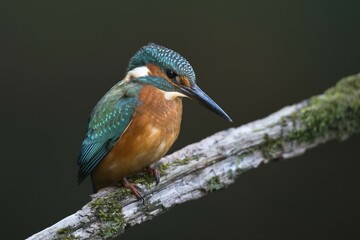 Kingfisher (Alcedo atthis), Emsland, Lower Saxony, Germany, Europe