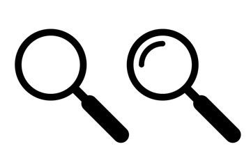 Magnifying glass search icon simple design