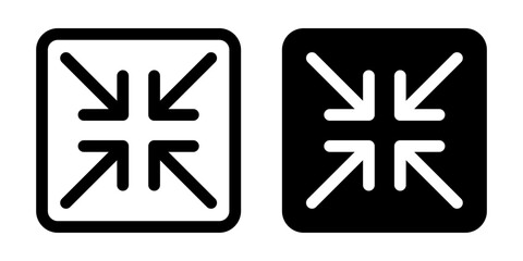 Obraz premium Minimize or maximize icon simple design