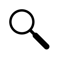 Magnifying glass search icon simple design