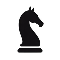 Chess Knight Silhouette Abstract Symbolic Strategy Game Icon