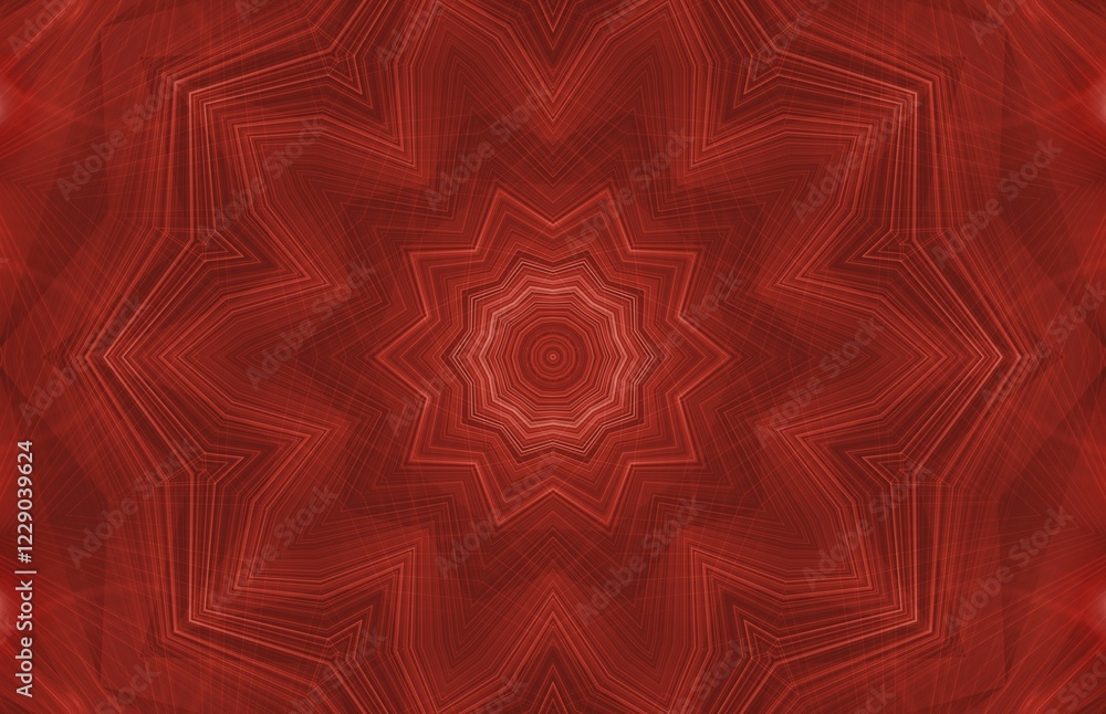 Poster red background with abstract pattern