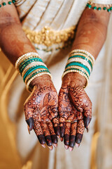 henna tattoo on hands