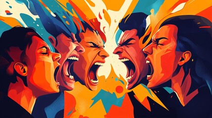 Intense Conflict with Aggressive Individuals Vocalizing Discontent
