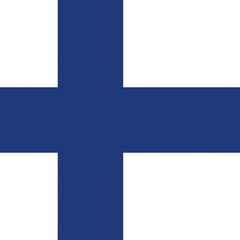 Obraz premium Official national flag of Finland