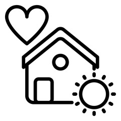Home icon, line icon style