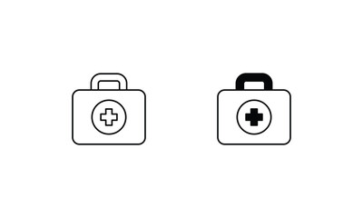 Medical Box icon design stock illustration