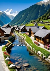 village in the mountains