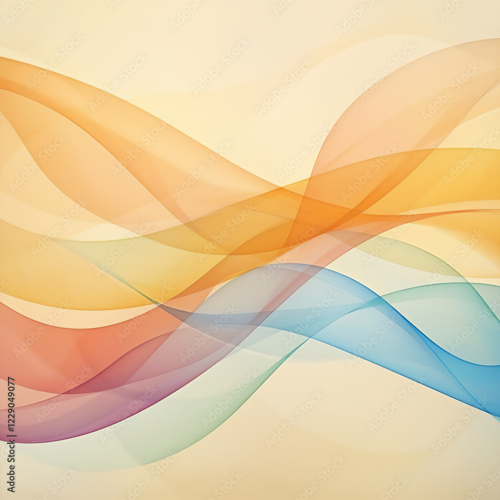 Canvas Prints  abstract lines pattern with gradient colors watercolor