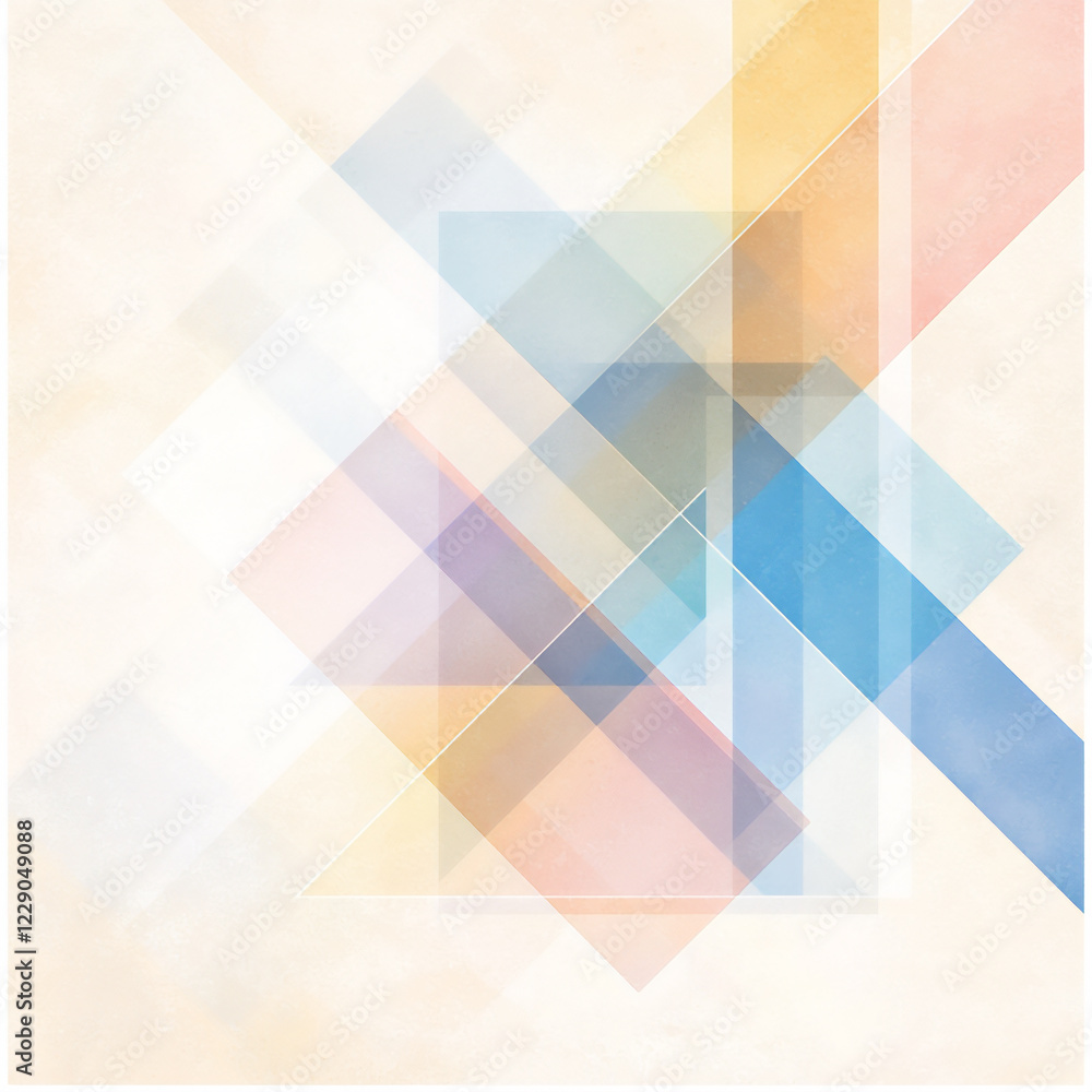Poster abstract lines pattern with gradient colors watercolor