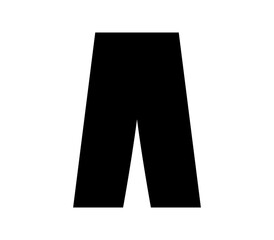 Pants icon illustrated on a white background