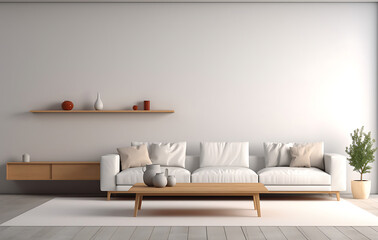 Comfortable living room with furniture and decorations