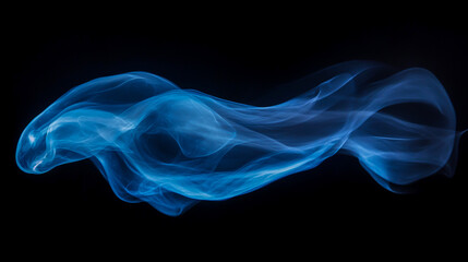 Fototapeta premium Fluid, organic shapes shifting and merging, glowing with bioluminescent hues in a dark void