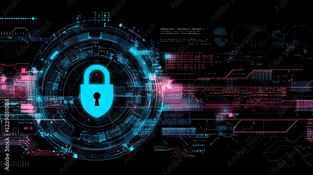 Poster understanding the importance of cybersecurity and digital protection in a connected world