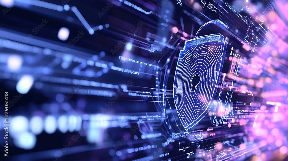 Poster understanding the importance of cybersecurity and digital protection in a connected world